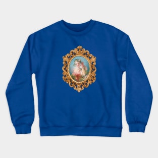 18th century French lady portrait gold Crewneck Sweatshirt